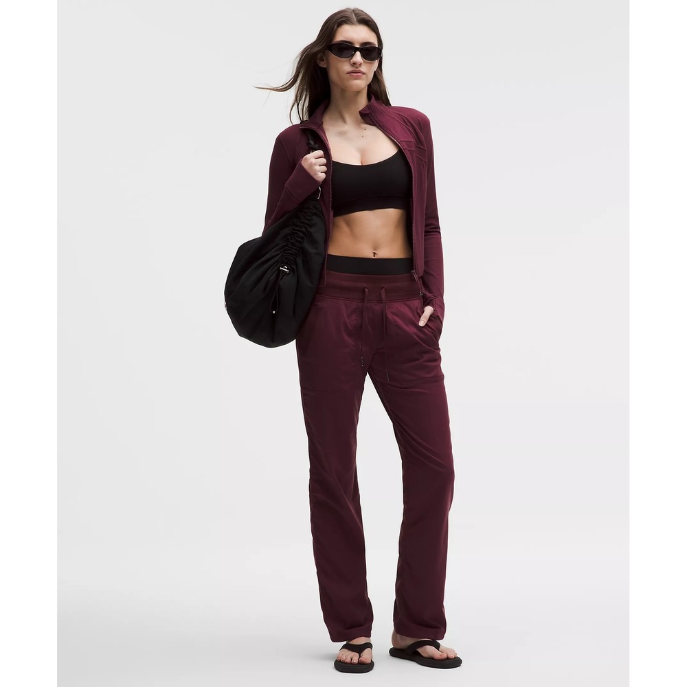 Lululemon-Dance Studio Mid-Rise Pant Regular-Burgundy Bay